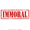 imoral